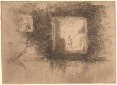 Nocturne; Furnace, 1879 av James Abbott McNeill Whistler