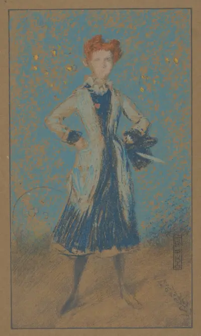 The blue girl – nr 1 av James Abbott McNeill Whistler