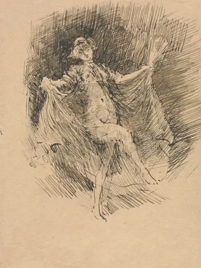 The Dancer, No. 1 (Connie Gilchrist) av James Abbott McNeill Whistler