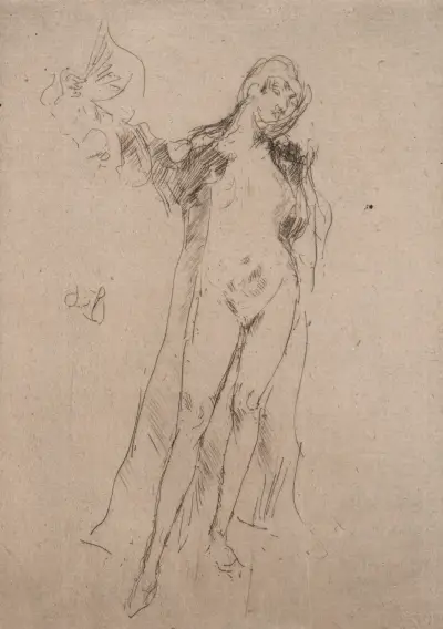 Der Fächer (Modell Nr. 3) von James Abbott McNeill Whistler