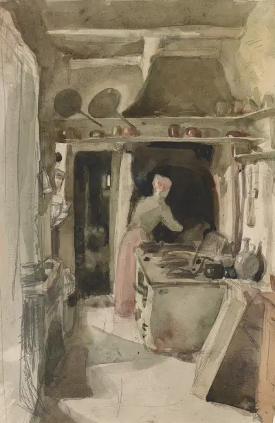 The Kitchen, 1858 – nr 1 av James Abbott McNeill Whistler
