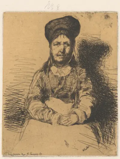 The Tinsmith (La Rétameuse) av James Abbott McNeill Whistler