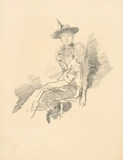 The winged hat, 1890 – nr 1 av James Abbott McNeill Whistler
