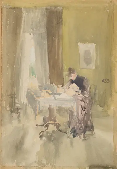 Violet and Amber–Tea av James Abbott McNeill Whistler