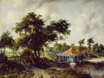 A Watermill, 1663, Meindert Hobbema