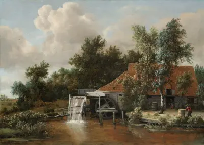 A Watermill, 1664 – Nr. 1, Meindert Hobbema