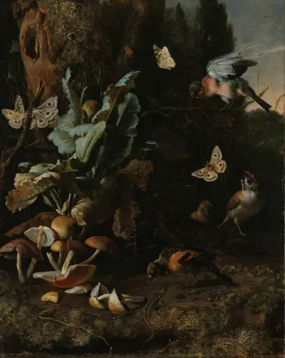 Tiere und Pflanzen von Melchior d'Hondecoeter