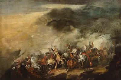 Schlacht bei Somosierra von Piotr Michałowski