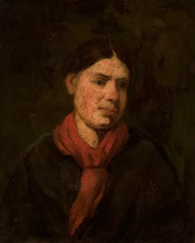 Mädchen mit rotem Schal von Piotr Michałowski