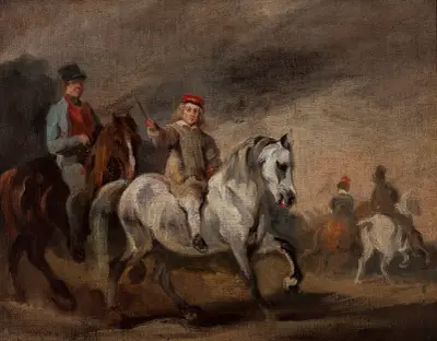 Ausritt zu Pferd von Piotr Michałowski