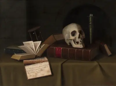 Memento Mori, 'Zu dieser Gunst' von William Michael Harnett