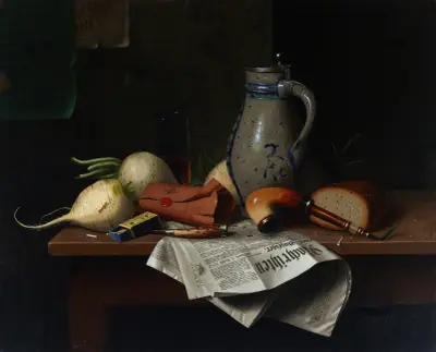 Münchner Stillleben von William Michael Harnett