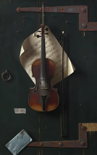 Die alte Violine, 1886 von William Michael Harnett
