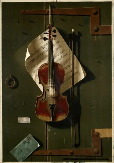 Die alte Violine, 1887 von William Michael Harnett