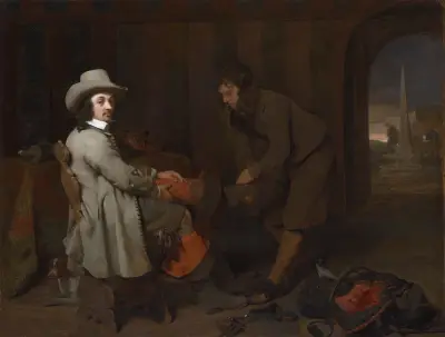 Anthonij de Bordes and His Valet av Michael Sweerts
