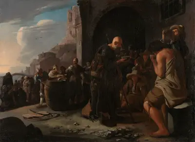 Refreshing the Thirsty av Michael Sweerts