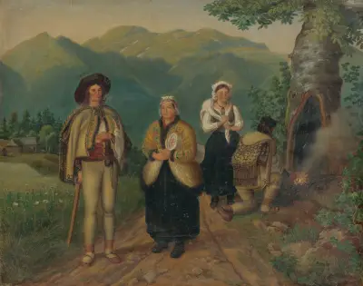 On the Road (Linen Makers) von Peter Michal Bohúň