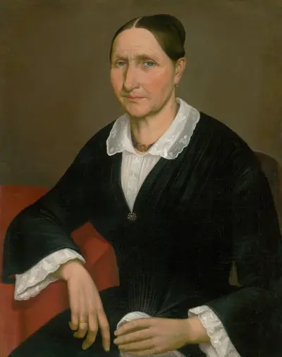 Portrait of an elderly lady von Peter Michal Bohúň