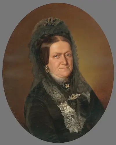 Portrait of Old Mrs. Kuhmannová von Peter Michal Bohúň