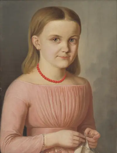 Portrait of Ľudmila Droppová von Peter Michal Bohúň