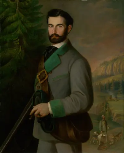 Portrait of Zoltán Zmeškal in his Hunting Clothes von Peter Michal Bohúň
