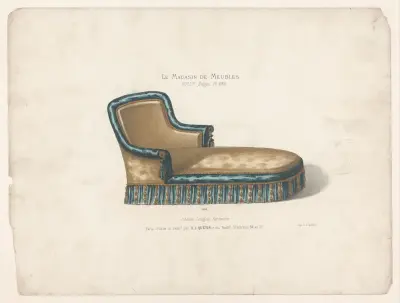 Chaise longue fantaisie av Victor Léon Michel Quétin