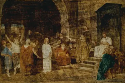 Christus vor Pilatus av Mihály Munkácsy