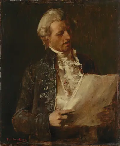 Singer (Study for the painting ‘The Dying Mozart’), Mihály Munkácsy