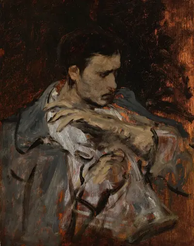 Study for ‘the lint makers’ of 1871, Mihály Munkácsy
