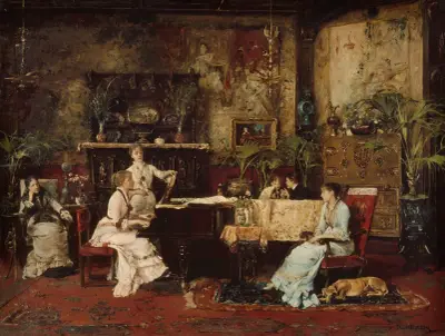 The Music Room, Mihály Munkácsy