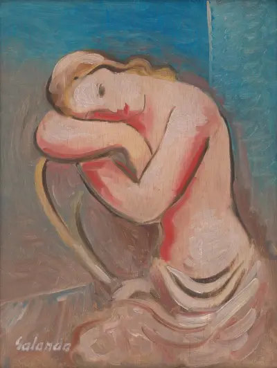 Sedící model, Mikuláš Galanda