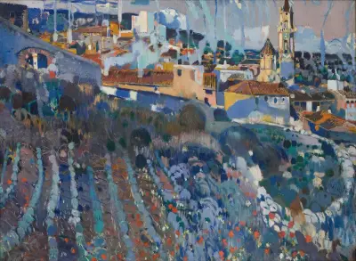 Terraced Village av Joaquin Mir Trinxet