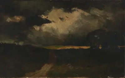 The Storm av Edward Mitchell Bannister