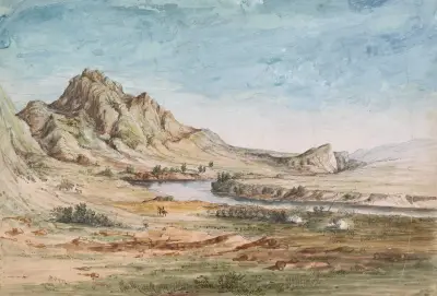 Bear’s Teeth Missouri River Gate of the Mountains von John Mix Stanley