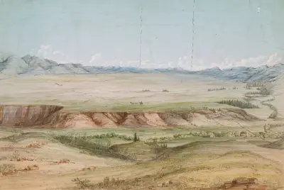 Big Hole Prairie from the North von John Mix Stanley