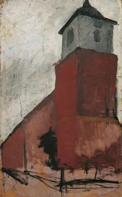 Kirche in Worpswede von Paula Modersohn-Becker