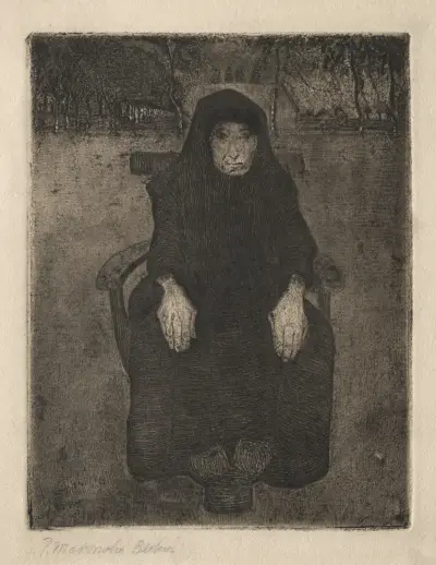 Sitzende alte Frau von Paula Modersohn-Becker