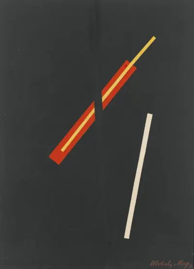 Koláž se třemi prvky, László Moholy-Nagy