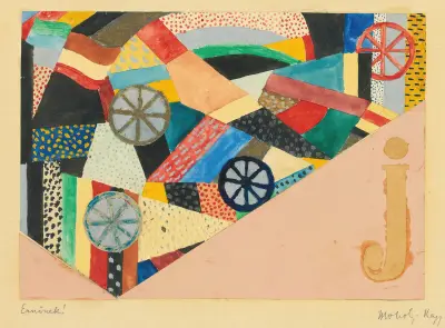 Bez názvu (J pod poli; pro Ernsta Kallaie), 1920, László Moholy-Nagy