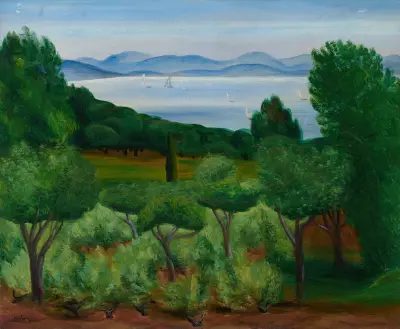 Baie de Saint-Tropez, 1932, Moïse Kisling
