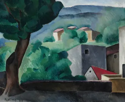 Paysage de Céret, Moïse Kisling