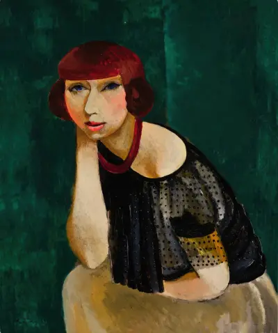 Portrait de la soeur de Mme Renée Kisling, Moïse Kisling