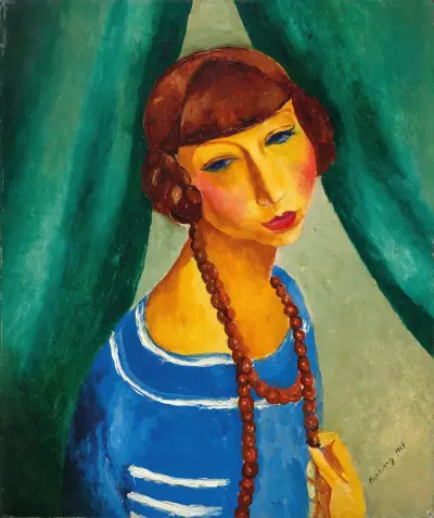 Portrait de Marguerite Gros, sœur de Mme Renée Kisling, Moïse Kisling