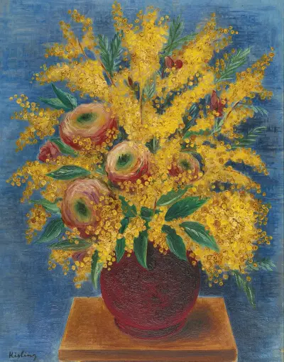 Roses et Mimosas, Moïse Kisling