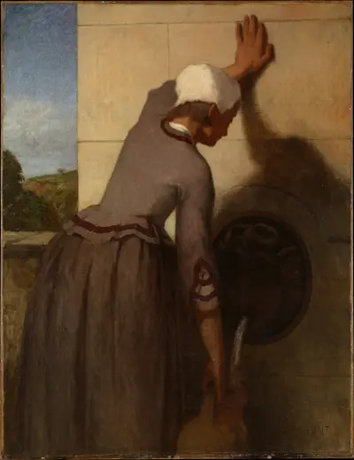 Girl at the Fountain av William Morris Hunt