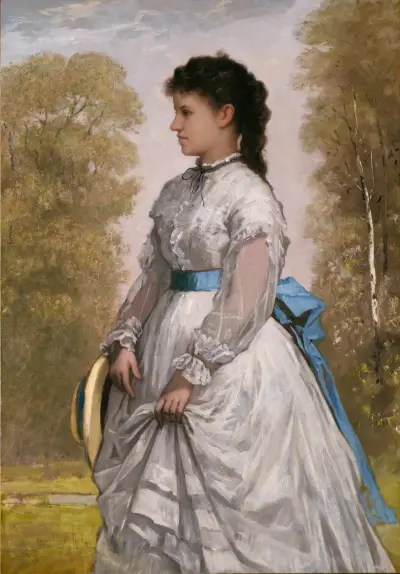Portrait of Agnes Elizabeth Claflin av William Morris Hunt