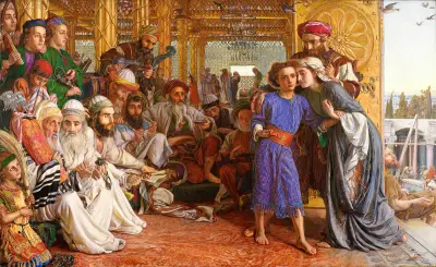 The Finding of the Saviour in the Temple av William Morris Hunt