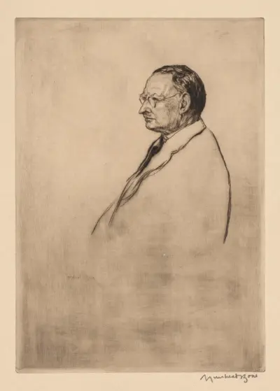 John Robertson, J. P., Dundee av Muirhead Bone