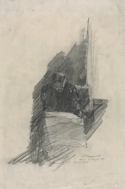 Mrs. Drummond av Muirhead Bone