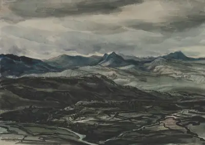 Storm Weather, Ronda, Spain av Muirhead Bone